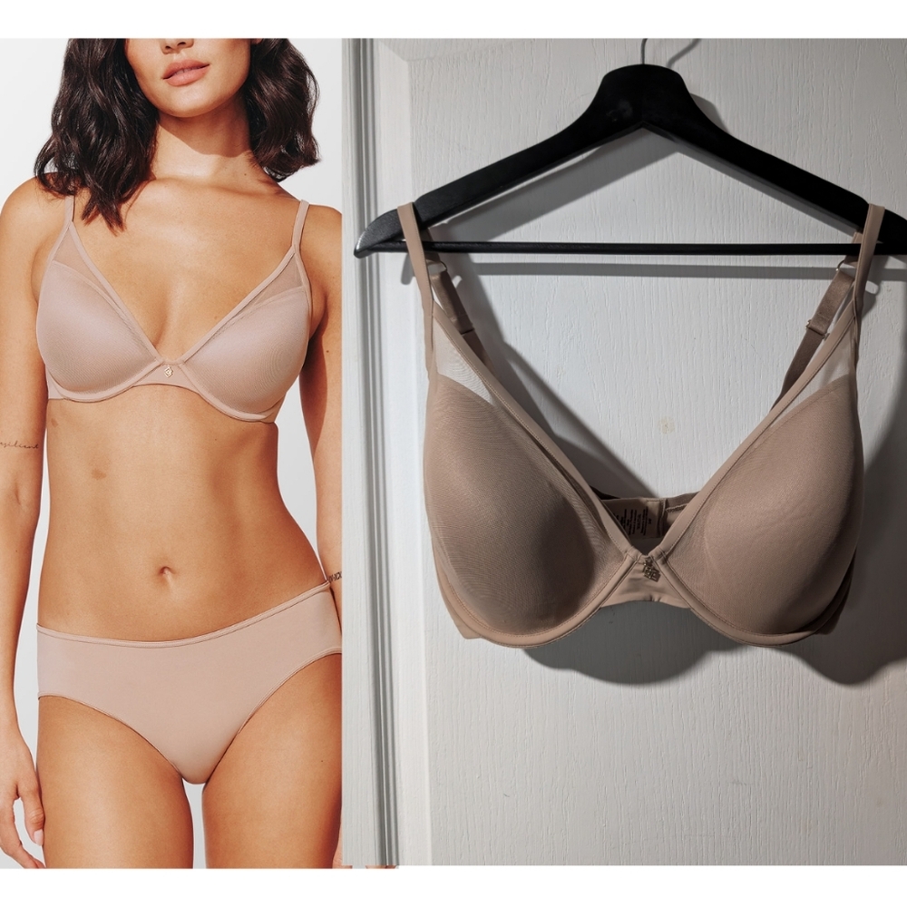 ThirdLove | 24/7® Classic Uplift Plunge Bra In Taupe 34F